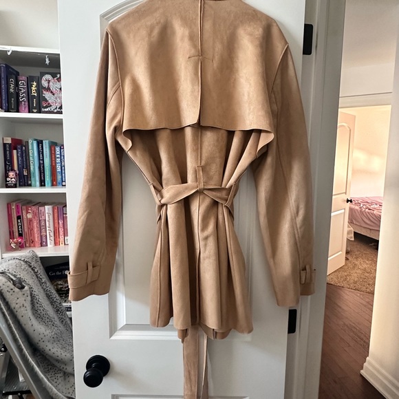 Forever 21 + | Tan Trench Coat | Women’s Large - XL - Picture 5 of 11